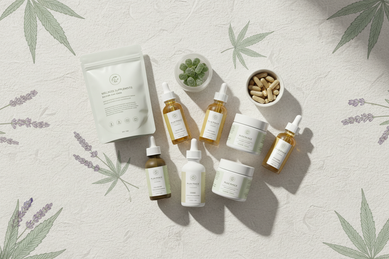 Lab-tested CBD wellness products by PUREPEACE