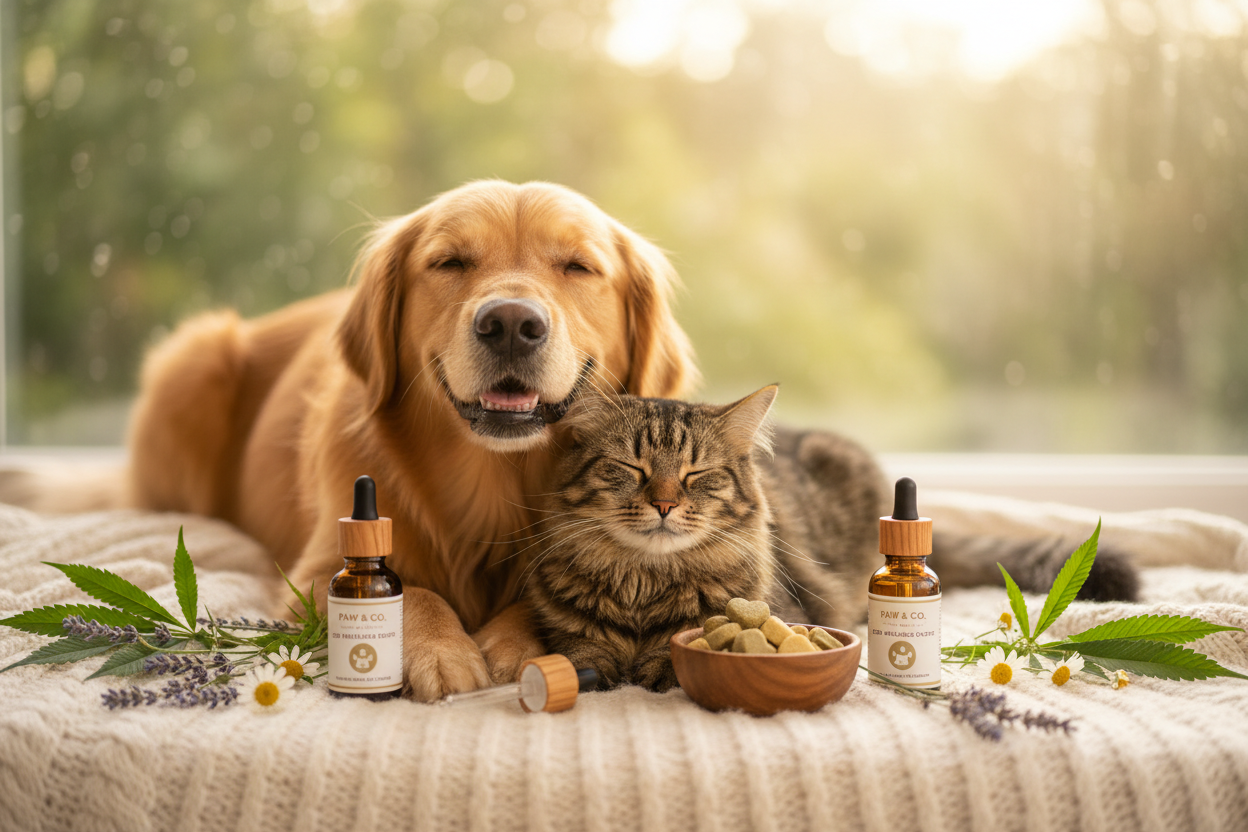 Natural pet wellness products and CBD pet care