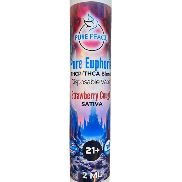 2g Rechargeable THCp/THCa Disposable Vape – Strawberry Cough Sativa | Pure  Euphoria | Pure Peace