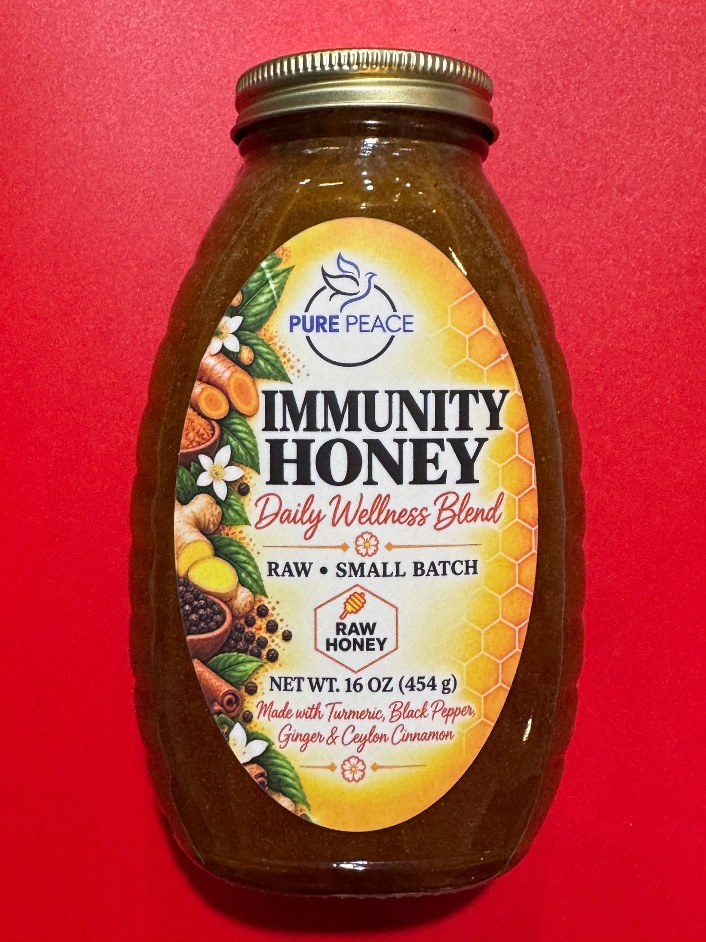 Immunity Honey Raw Local blend 1lb.