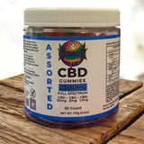 50MG Assorted CBD Gummies | Full Spectum| CBD + CBG + CBN PURE PEACE