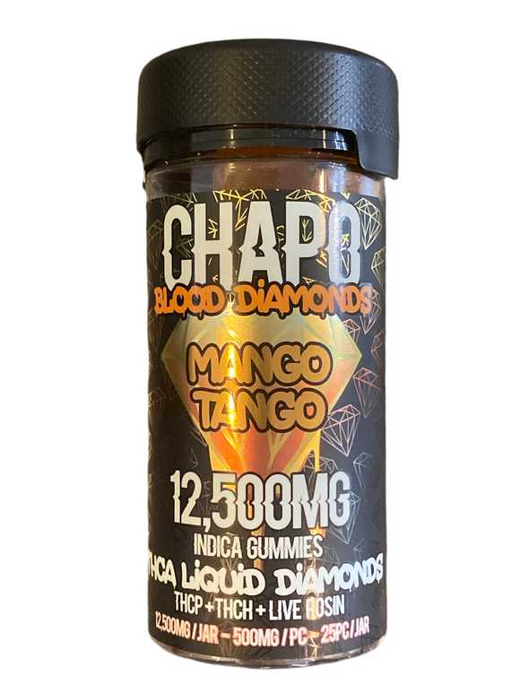 THCA + THCH Live Rosin Edibles | 500mg Gummies x 25 Jar | CHAPO BLOOD DIAMONDS