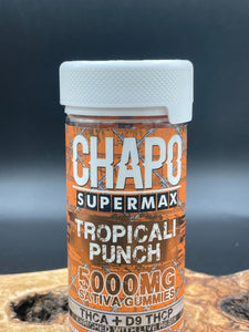 Chapo 200mg 25ct THCa Gummies - Tropical Punch - Sativa - 5000MG total