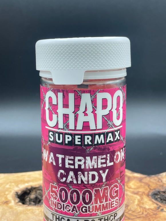 Chapo 25ct 200mg THCa Indica Gummies Watermelon Candy 5000MG total