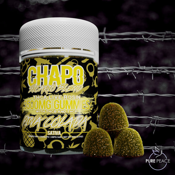 Chapo Extrax 175mg 20ct THCa Gummies - PINA COLADA - Sativa