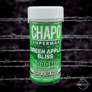 Chapo Extrax 200mg 25ct THCa Gummies - GREEN APPLE BLISS - Hybrid