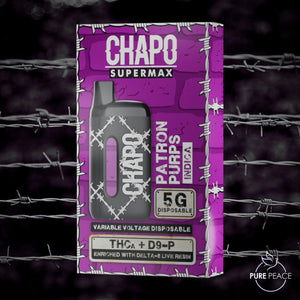 Chapo Extrax 5-Gram Pen - THCa Live Resin/Delta-9 THC/THCP - PATRON PURPS - Indica