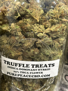 TRUFFLE TREATS THCA FLOWER 25% ~ INDICA-DOMINANT HYBRID ~ DEPS