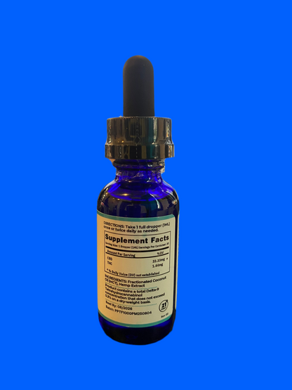 PURE PEACE 1000mg Full Spectrum CBD Tincture Drops | 33mg CBD Per Serving | 30mL