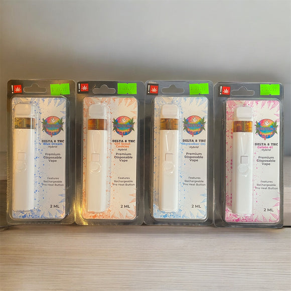 PURE PEACE DELTA 8 THC - 2 GRAM PREMIUM DISPOSABLE VAPE - HYBRID