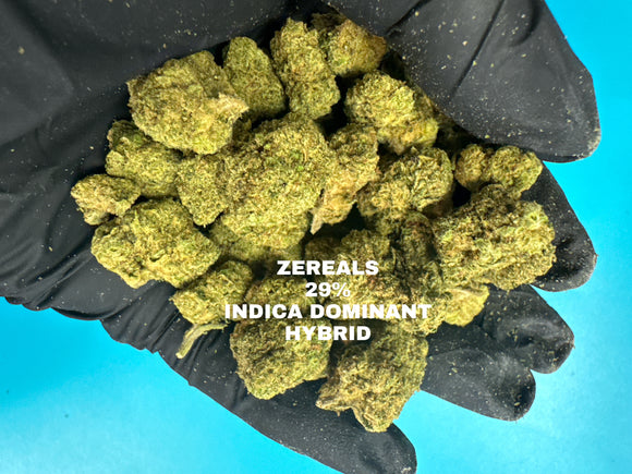 ZEREALS 29% THCA FLOWER - DEPS - INDICA DOMINANT HYBRID -