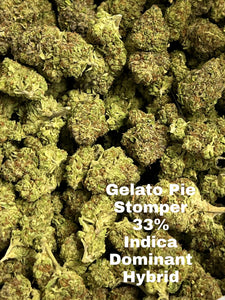 Gelato Pie Stomper THCa Flower 33% -  Indica Dominant Hybrid Light Assist