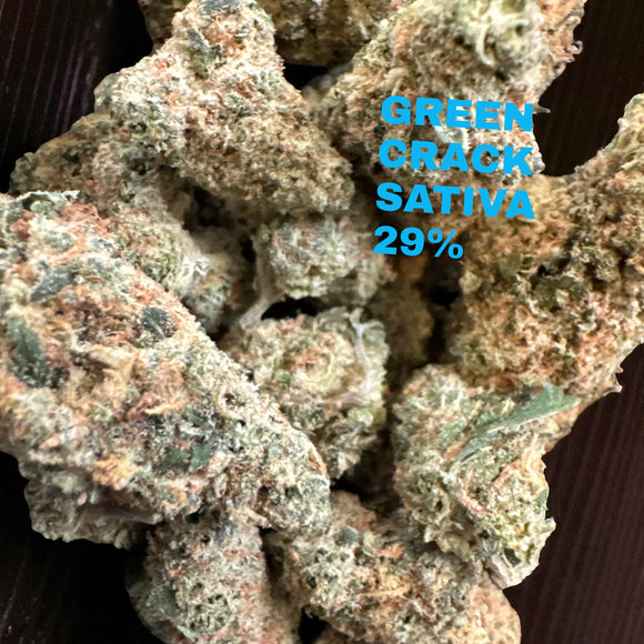 Green Crack 29% Sativa Hybrid - THCa Flower - Indoor Exotic