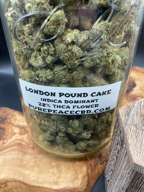 London Pound Cake THCa Flower 28% Indica Hybrid