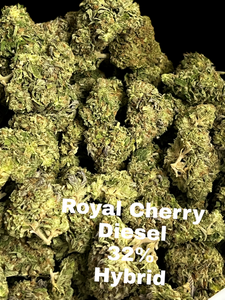 Royal Cherry Diesel THCA Flower 32% -  Hybrid Light Assist