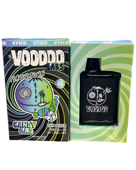 VOODOO CANDY GAS 4 GRAM THCA+ HTE + THCP Live Badder Disposable VAPE Pen