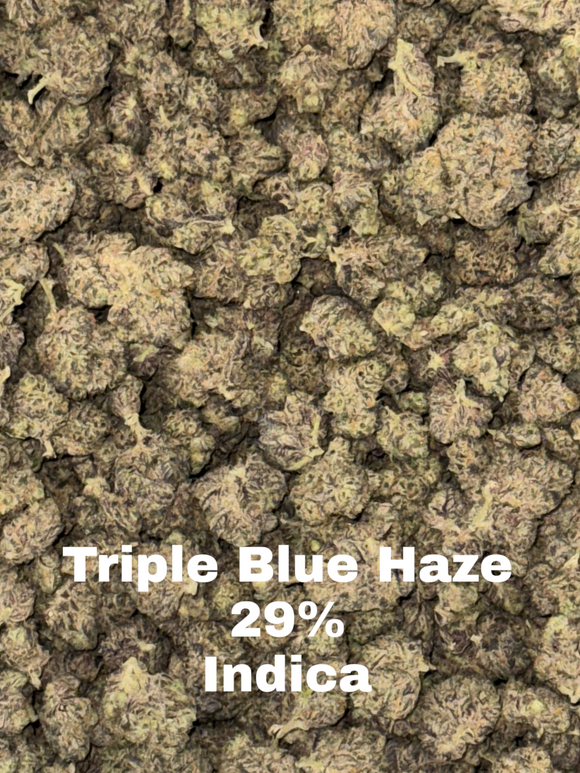 Triple Blue Haze - 29%- Indica Indoor Exotic THCA Flower