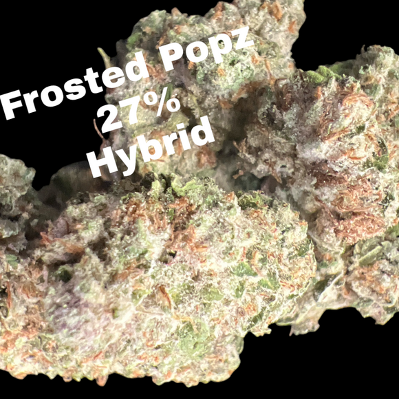 FROSTED POPZ THCA FLOWER 27% - HYBRID- LIGHT ASSIST