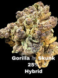 GORILLA SKUNK THCa FLOWER - 25% - INDICA DOMINANT HYBRID LIGHT DEPS