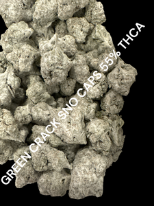 GREEN CRACK SNO CAPS THCA FLOWER - 55% - SATIVA INDOOR EXOTIC