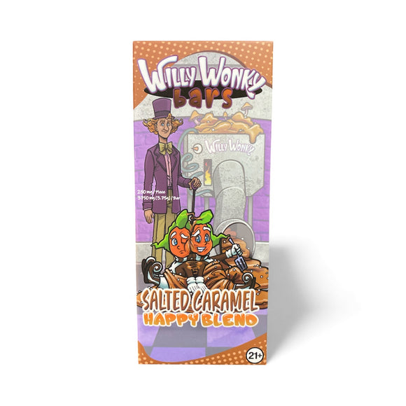 Willy Wonky Mushroom Chocolate Bars 3750mg (3.75g / bar) Salted Caramel Happy Blend