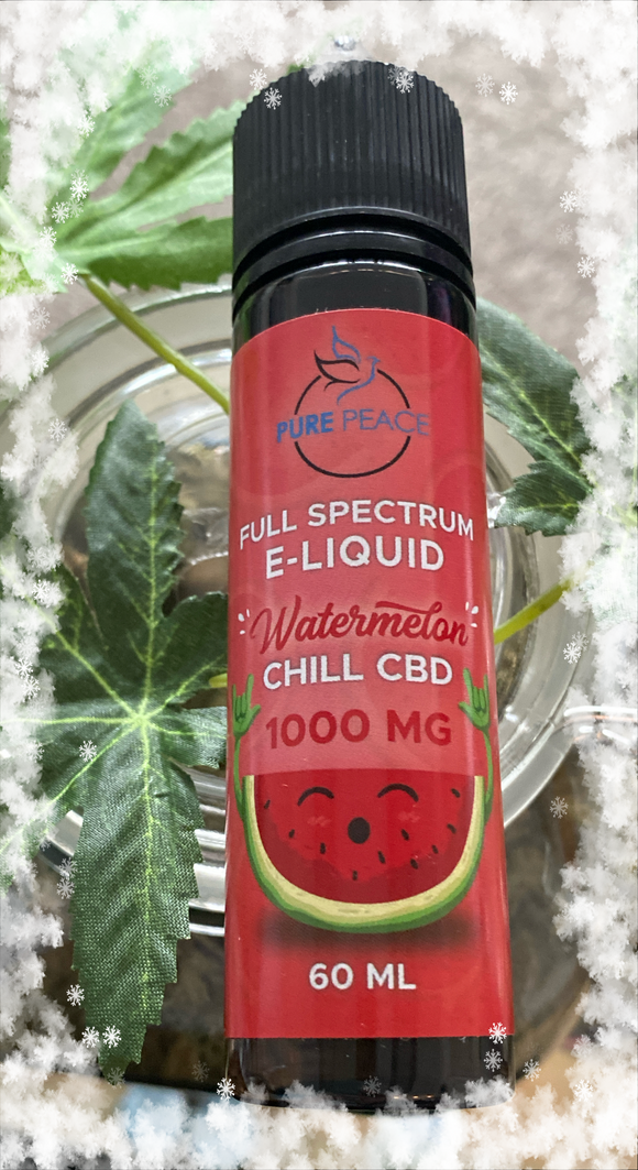 Full Spectrum Watermelon CBD Vape Cartridge Refill 60ml 1000mg