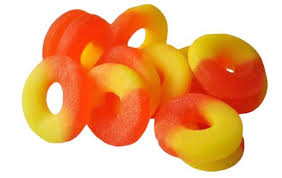 Delta 8 THC & CBD Peach Gummy Rings 30mgs in Each Ring