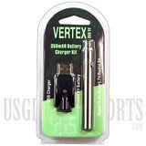 Vape Pen Battery 510 thread / Vertex USB Charger kit 350 mAH VV Battery
